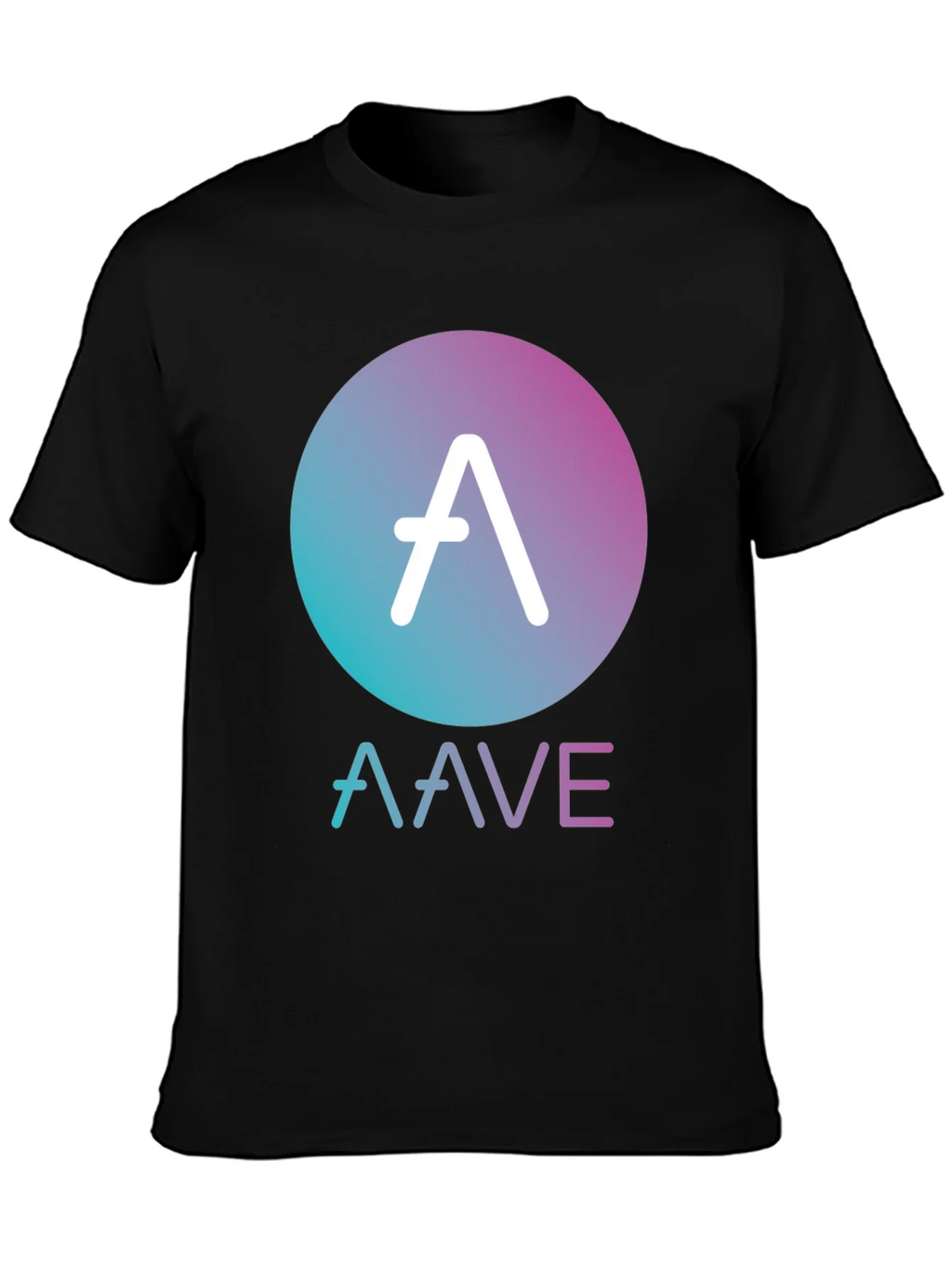 AAVE Crypto Black T-Shirt