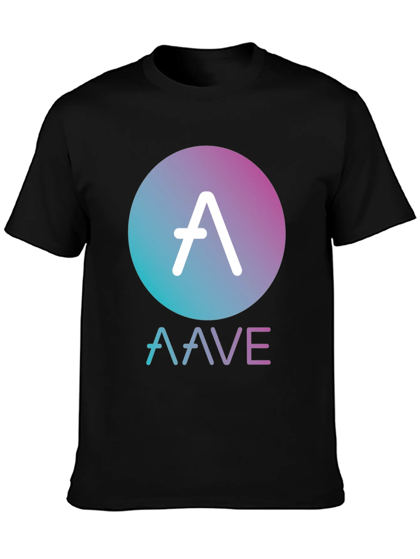 AAVE Crypto Black T-Shirt