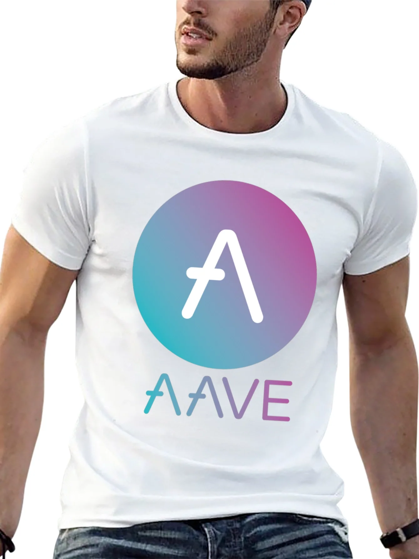 AAVE Crypto Black T-Shirt