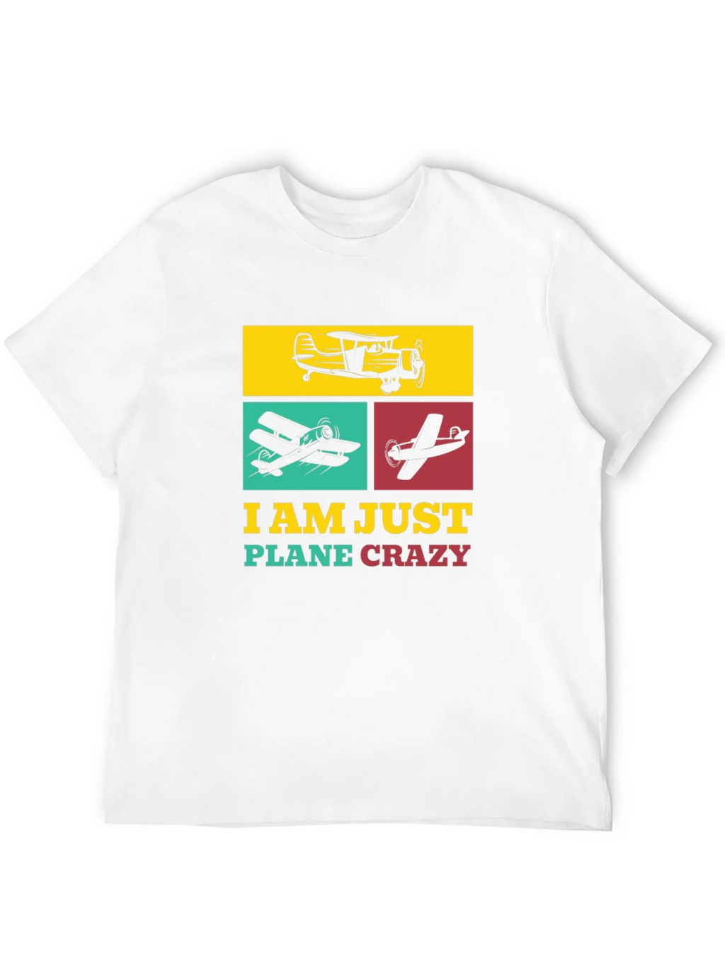 Airplane Enthusiast T-Shirt - Plane Crazy Design
