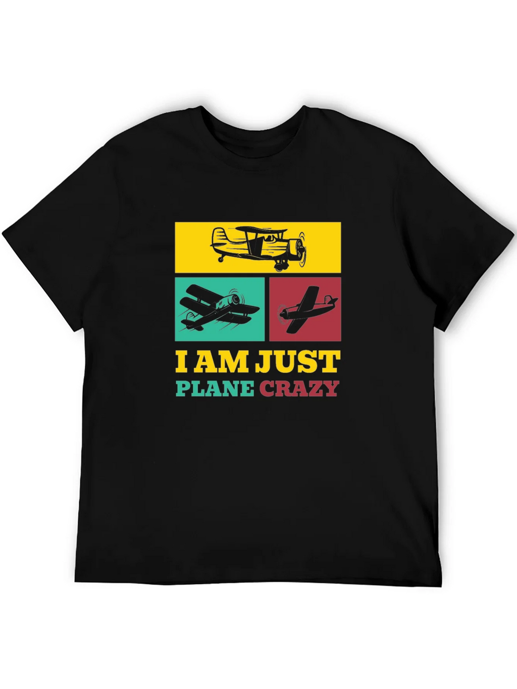Airplane Enthusiast T-Shirt - Plane Crazy Design