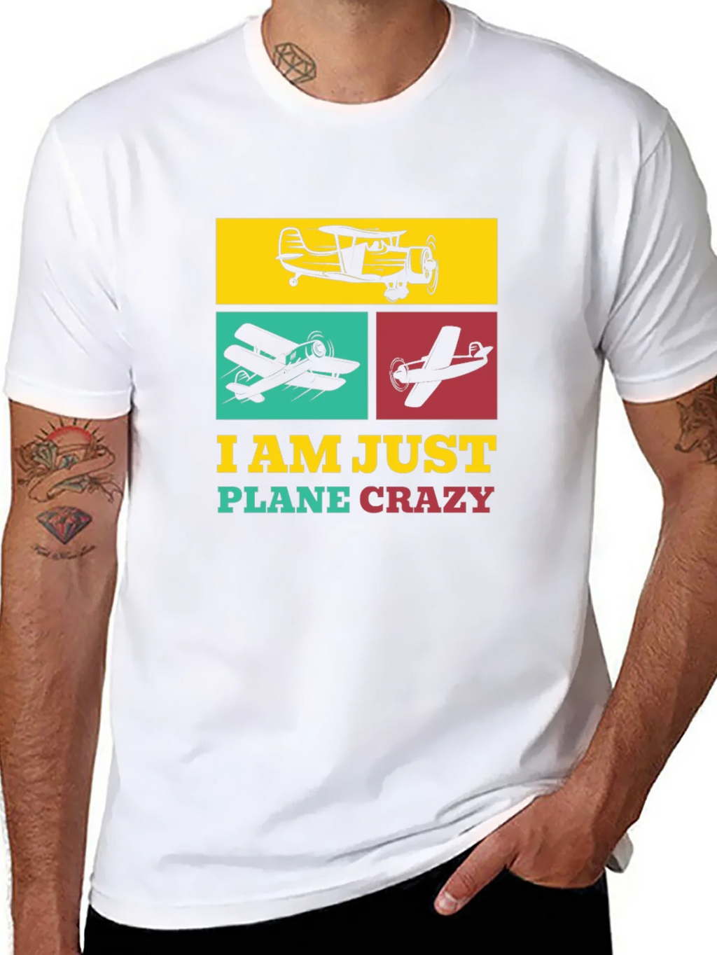 Airplane Enthusiast T-Shirt - Plane Crazy Design