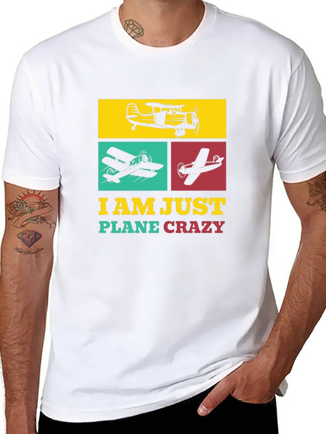 Airplane Enthusiast T-Shirt - Plane Crazy Design