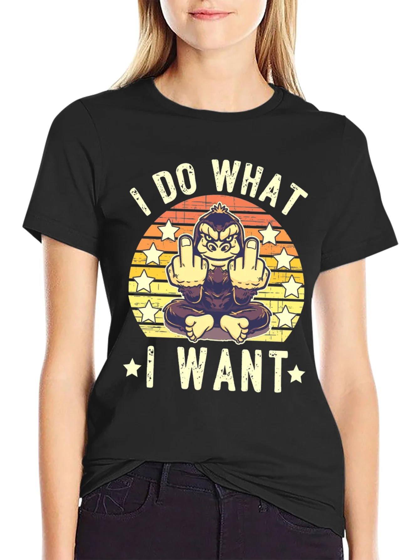 I Do What I Want Funny Gorilla T-Shirt