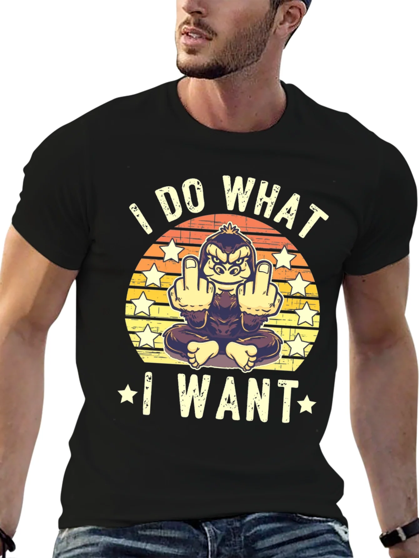 I Do What I Want Funny Gorilla T-Shirt