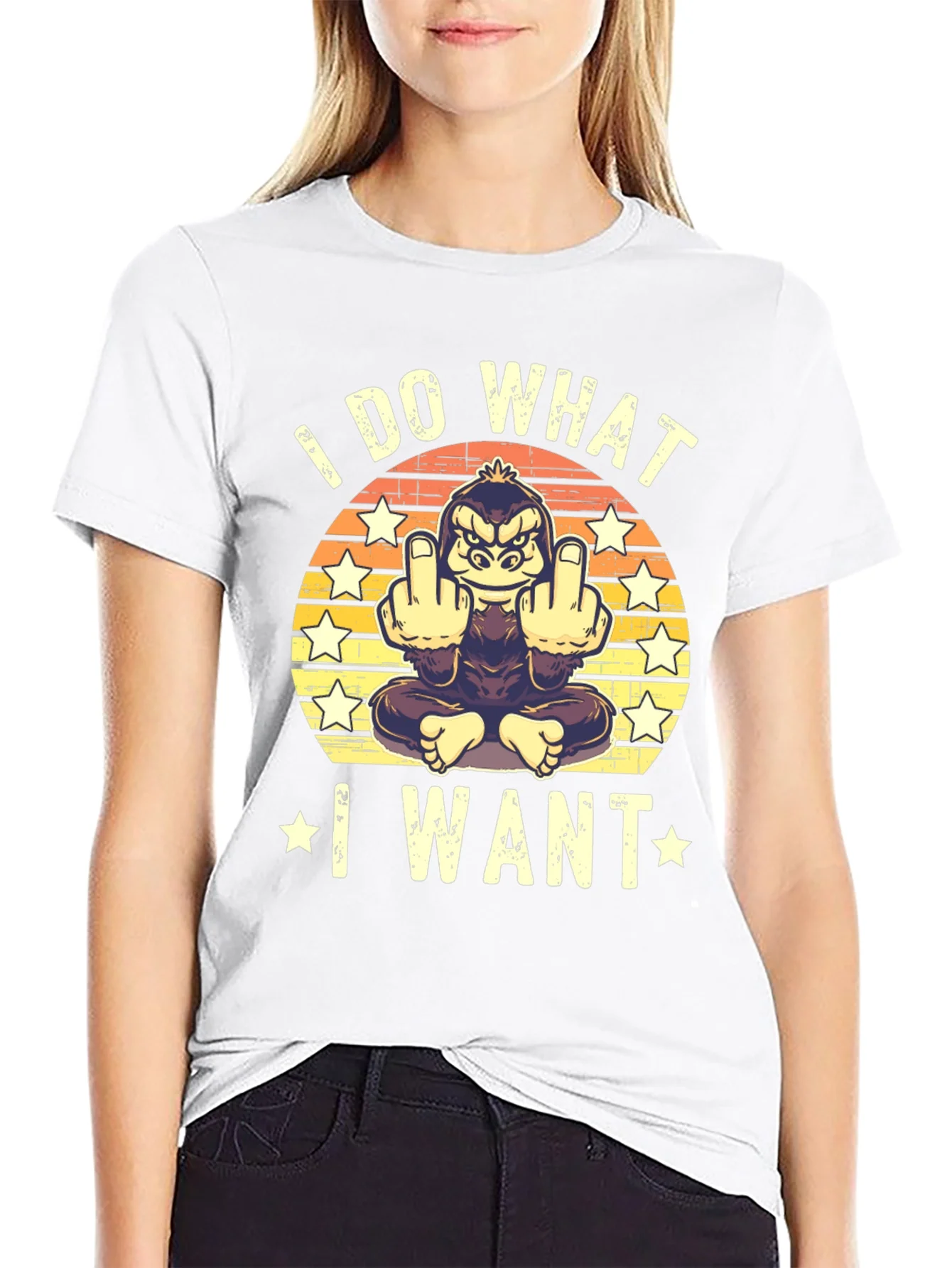 I Do What I Want Funny Gorilla T-Shirt