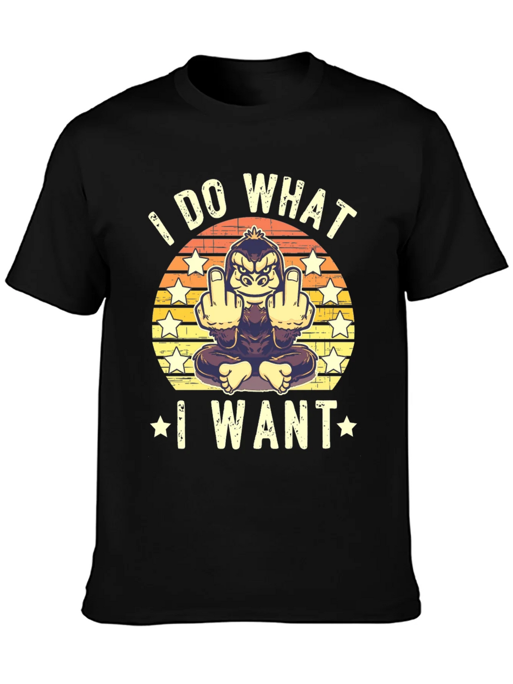 I Do What I Want Funny Gorilla T-Shirt