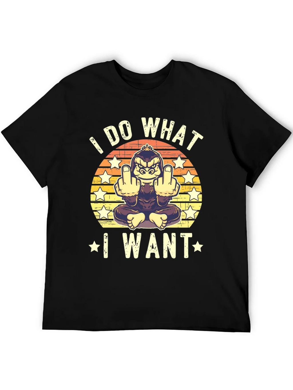 I Do What I Want Funny Gorilla T-Shirt