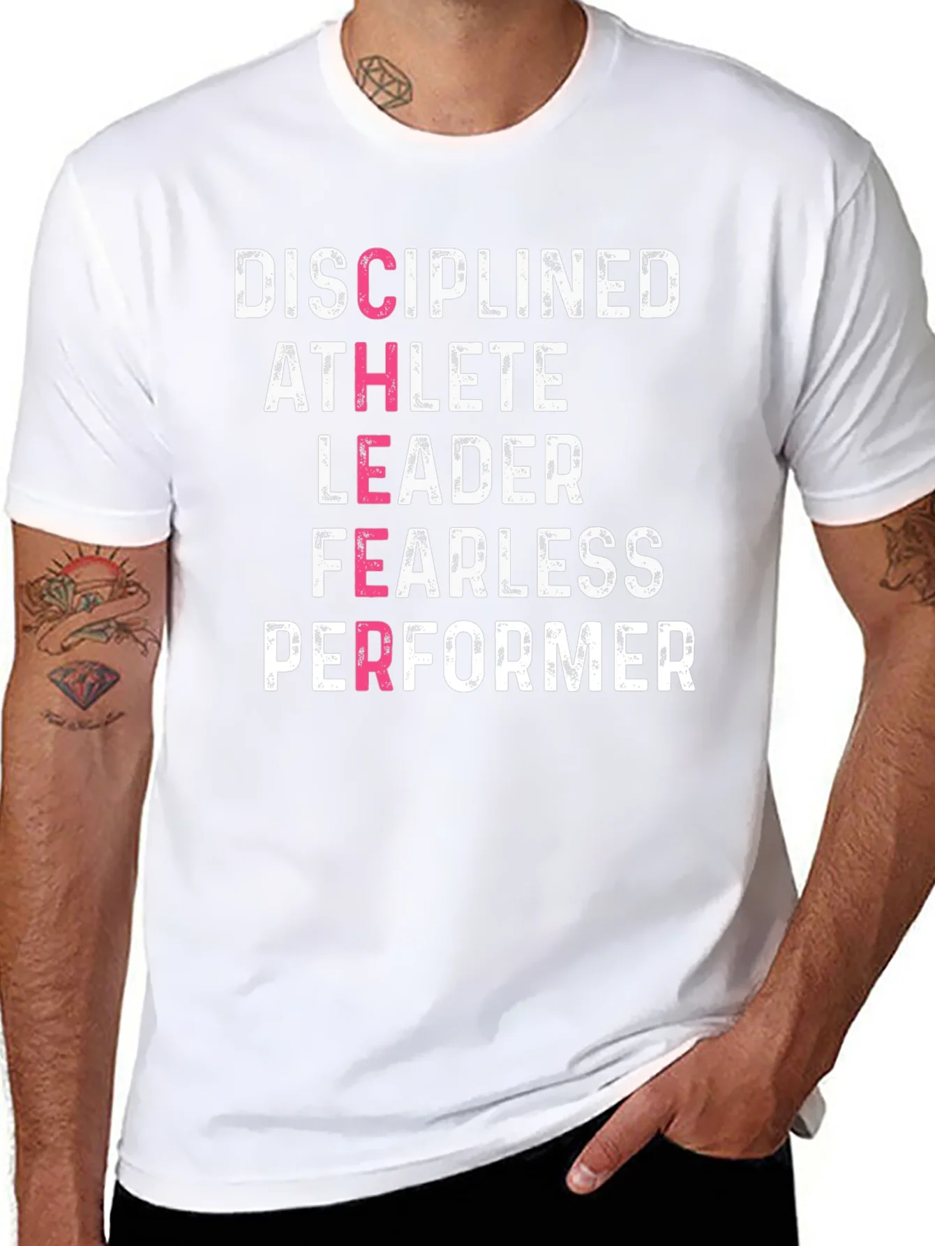 Disciplined Athlete Motivational Graphic Tee