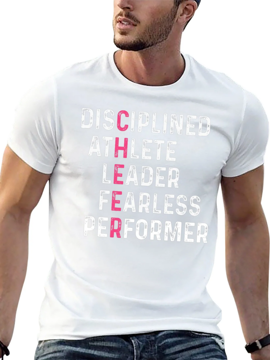 Disciplined Athlete Motivational Graphic Tee