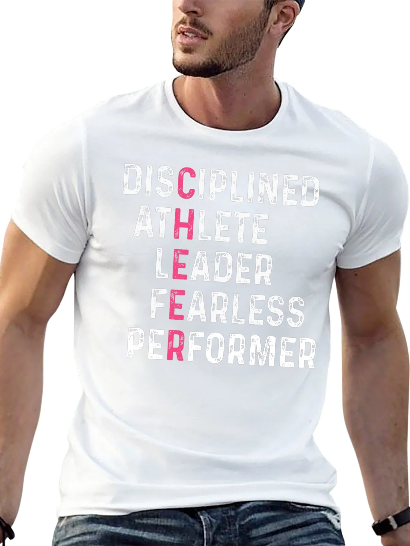 Disciplined Athlete Motivational Graphic Tee