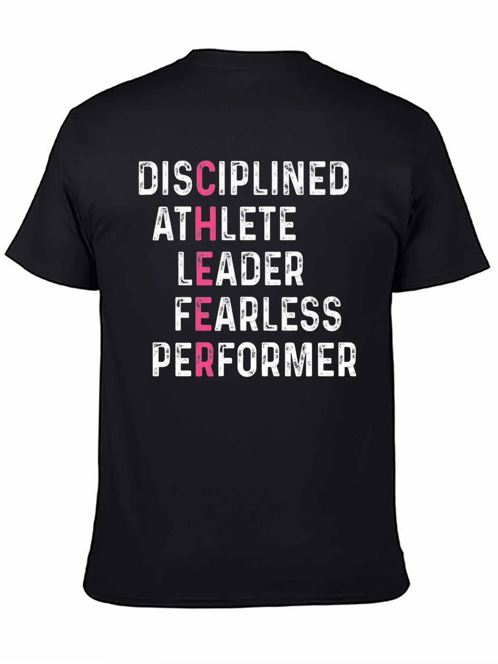 Disciplined Athlete Motivational Graphic Tee