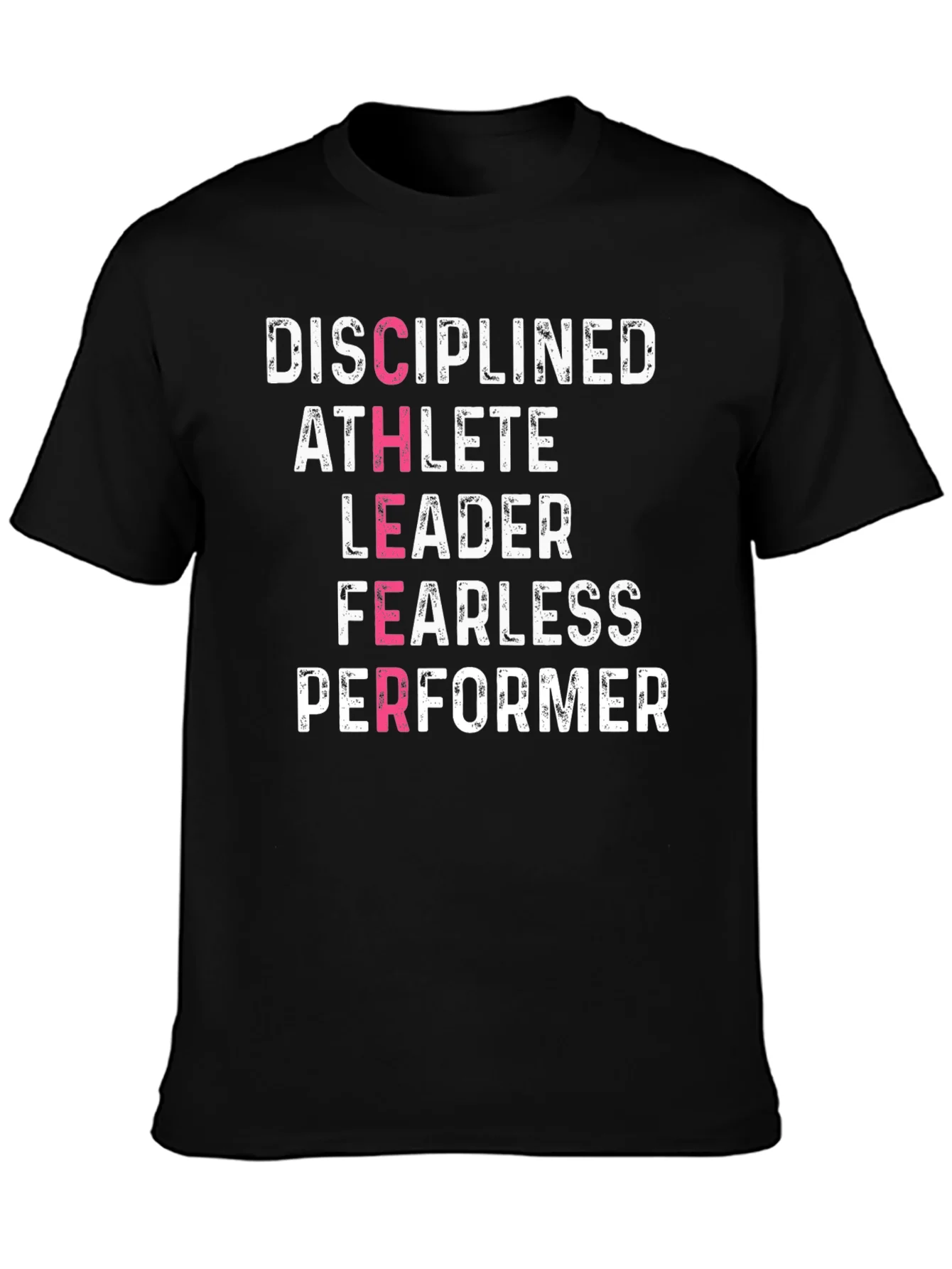 Disciplined Athlete Motivational Graphic Tee