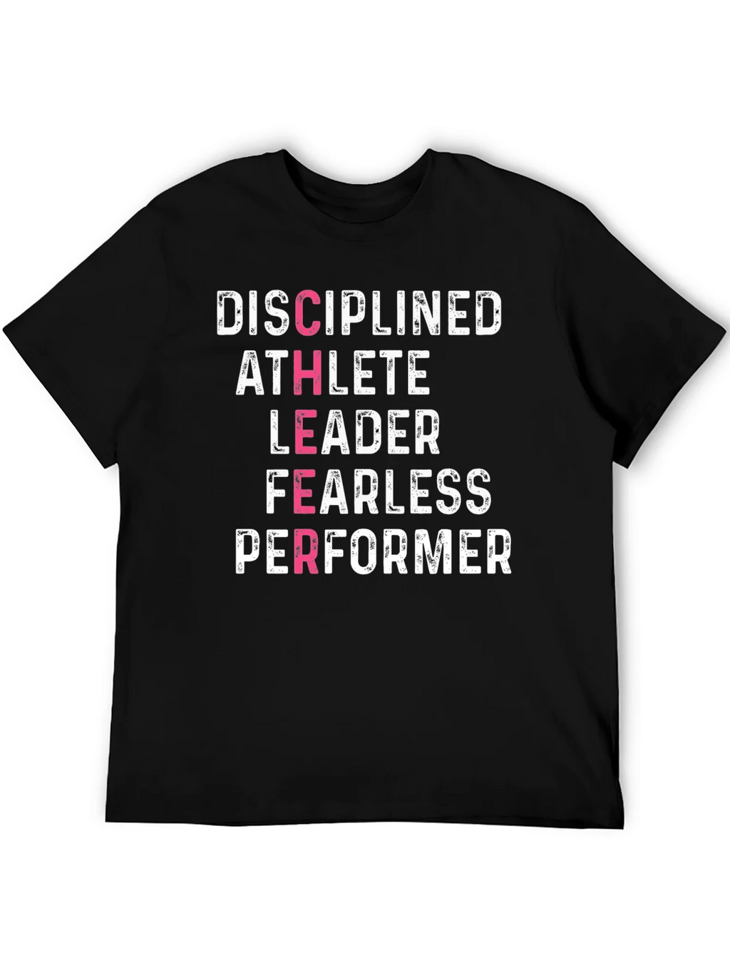 Disciplined Athlete Motivational Graphic Tee