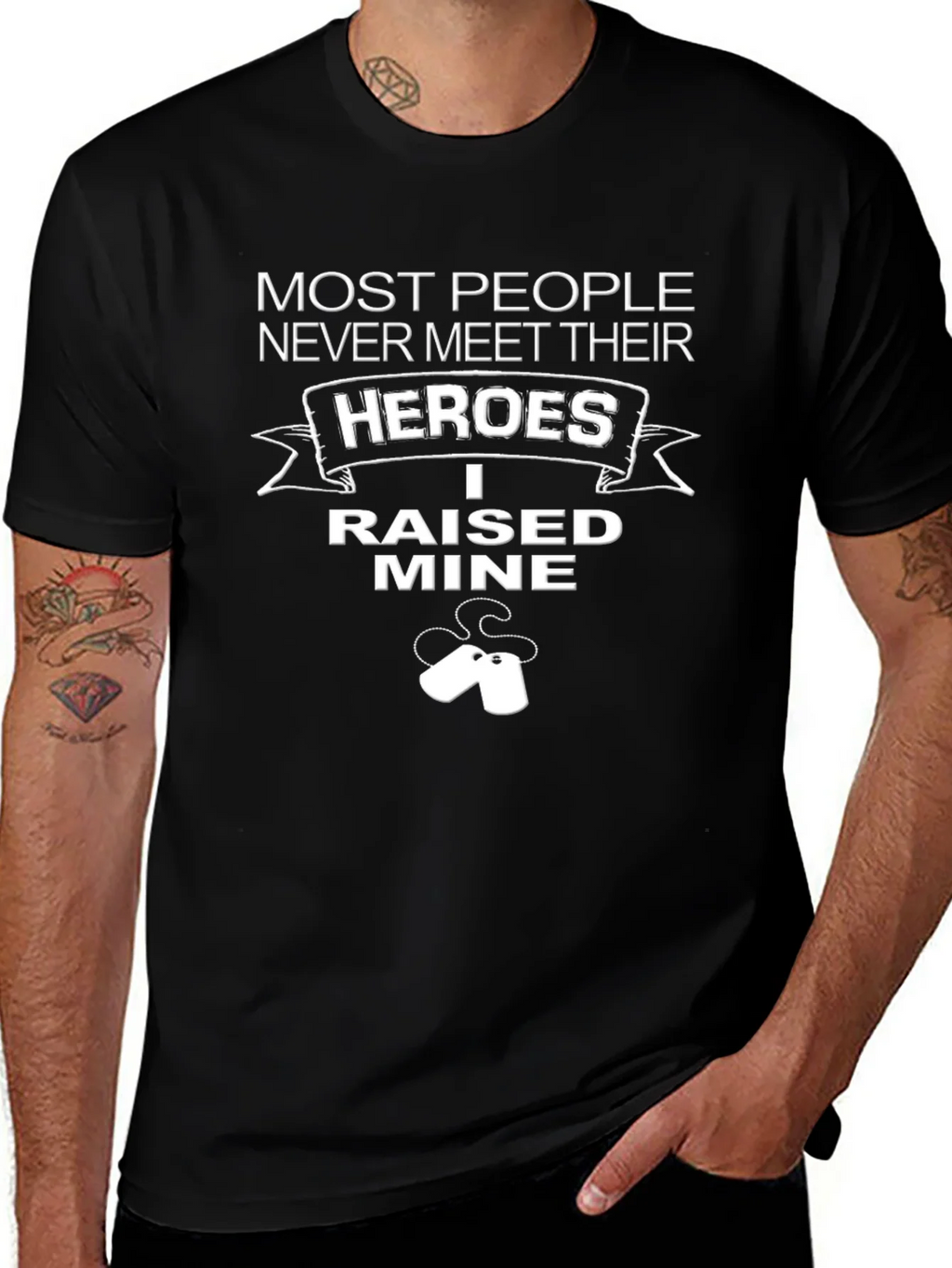 Hero Raised Graphic Tee - Black T-Shirt