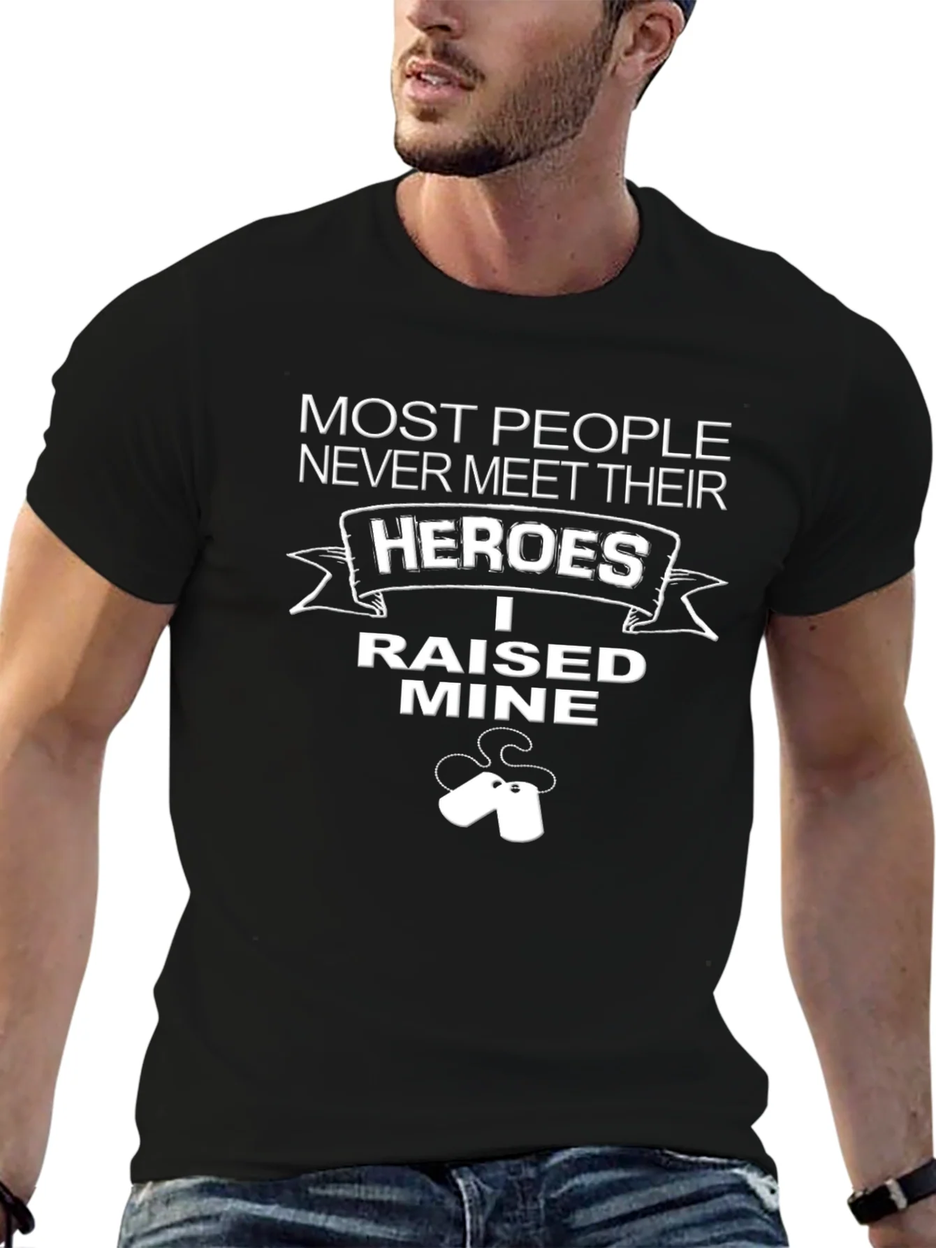 Hero Raised Graphic Tee - Black T-Shirt