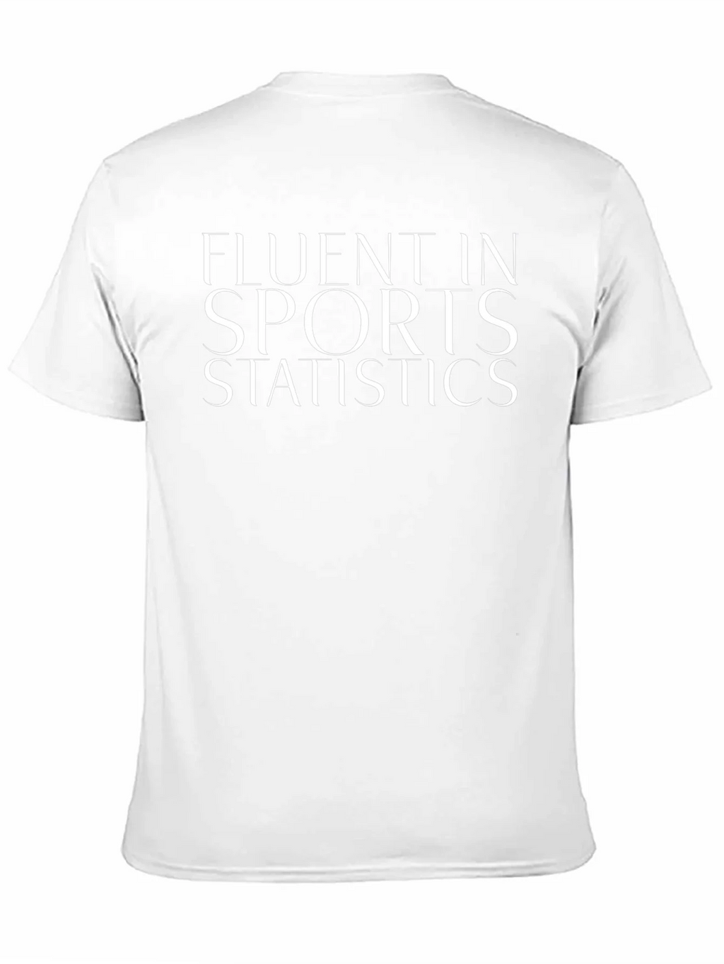 Fluent in Sports Statistics Black T-Shirt