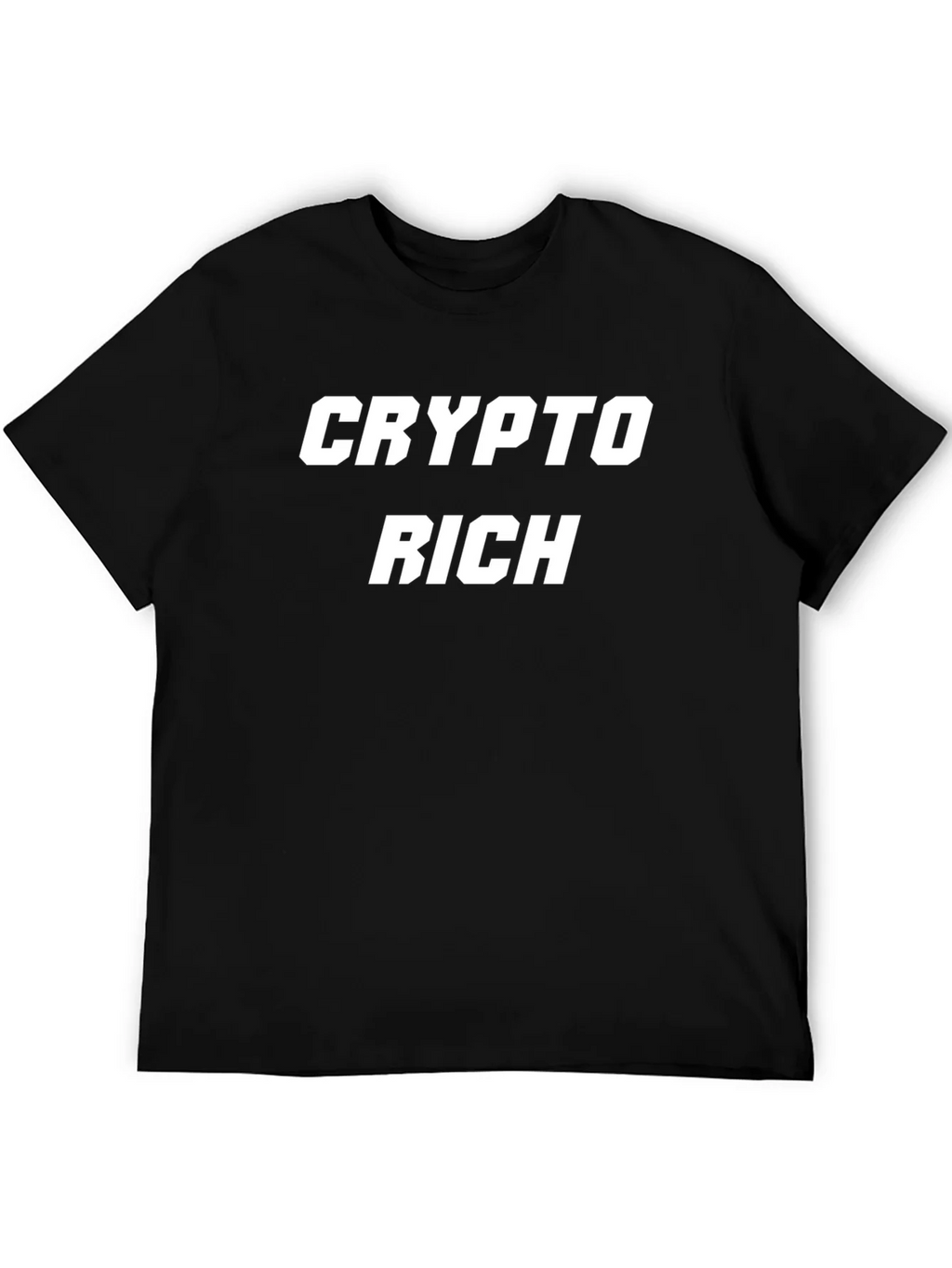 Crypto Rich Black Graphic Tee