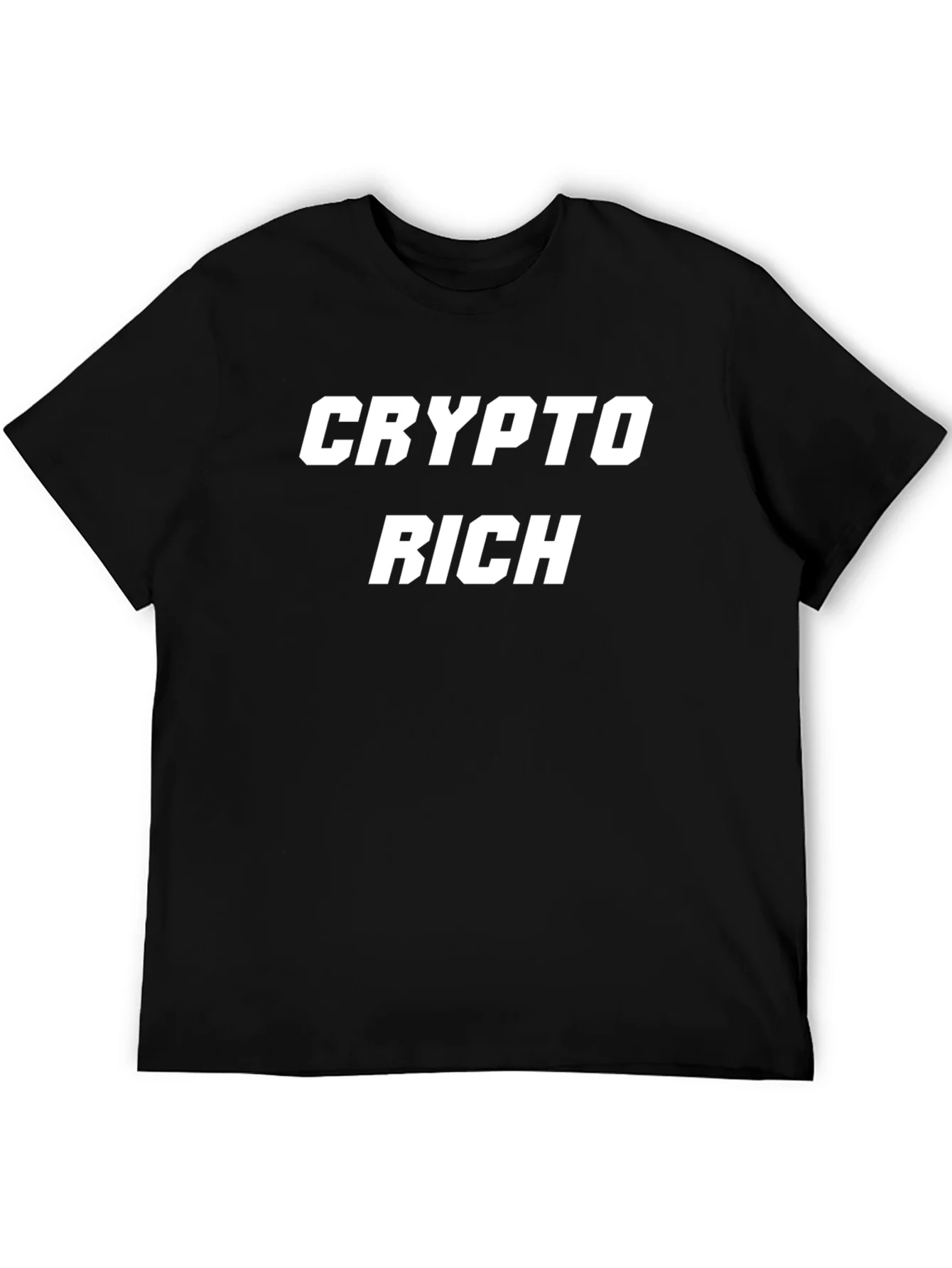 Crypto Rich Black Graphic Tee