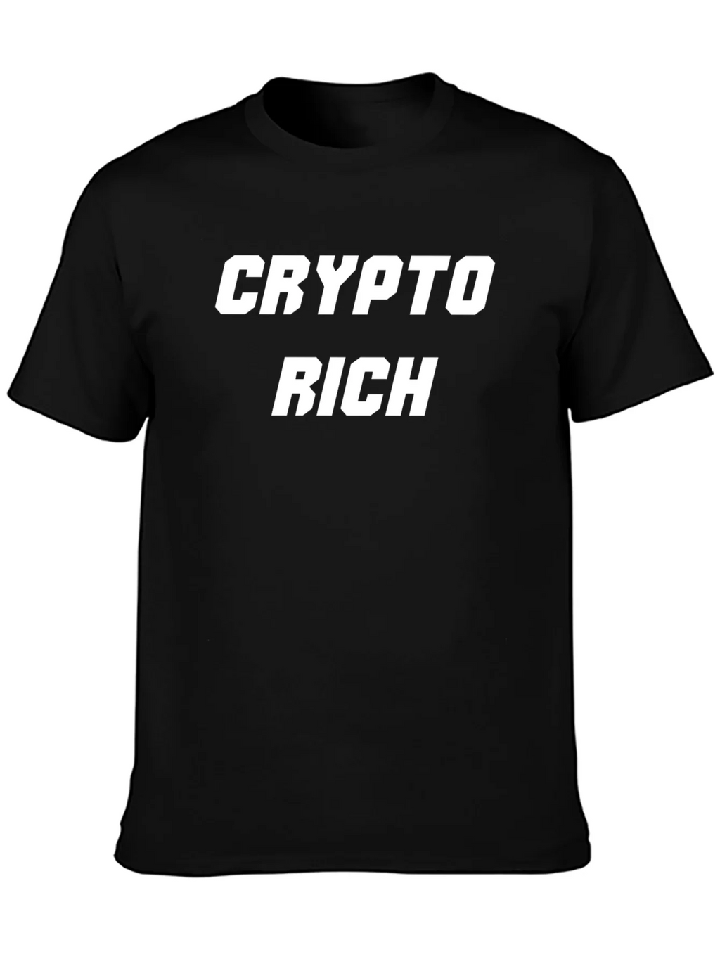Crypto Rich Black Graphic Tee