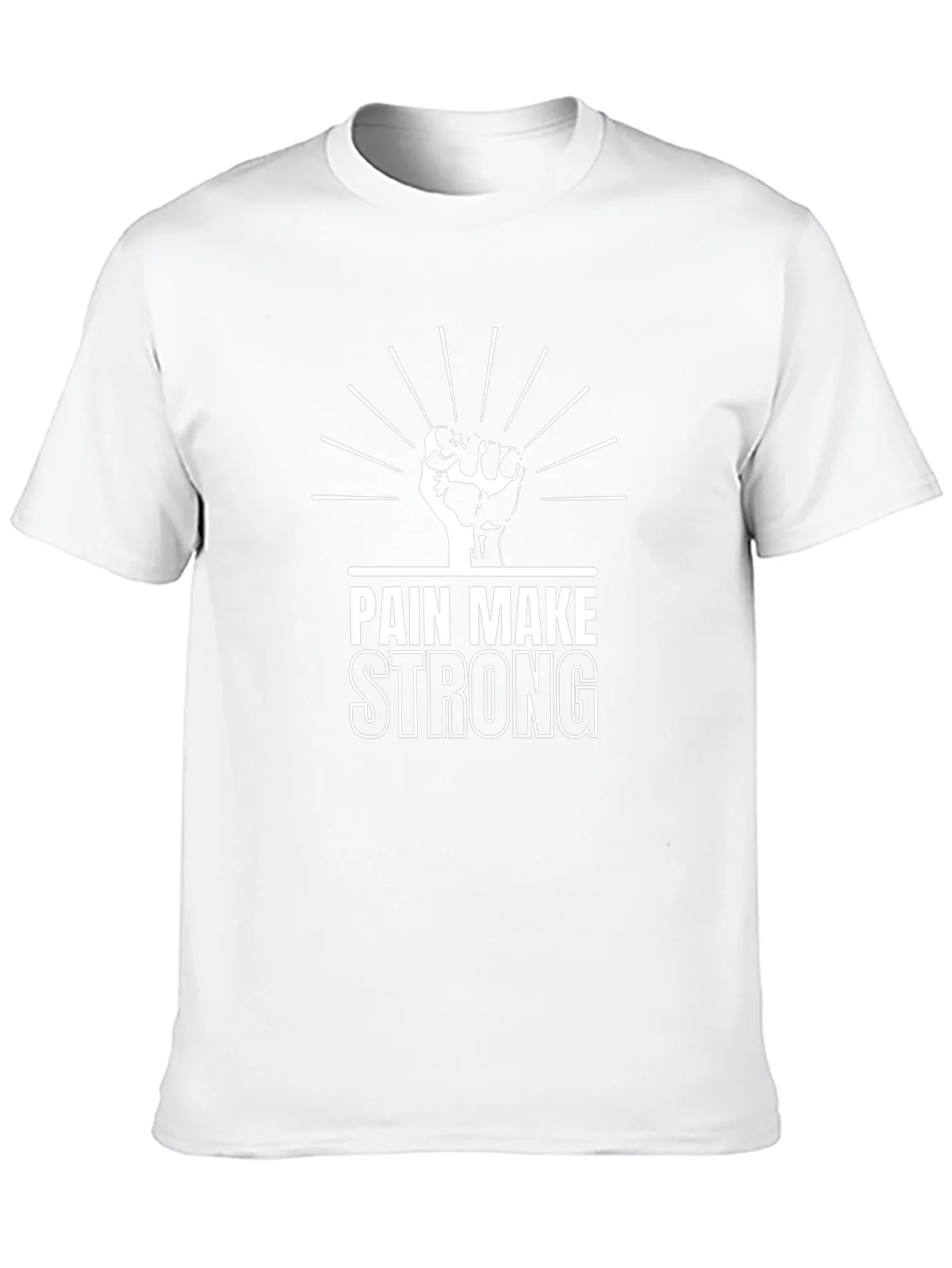 Pain Make Strong T-Shirt - Black Graphic Tee