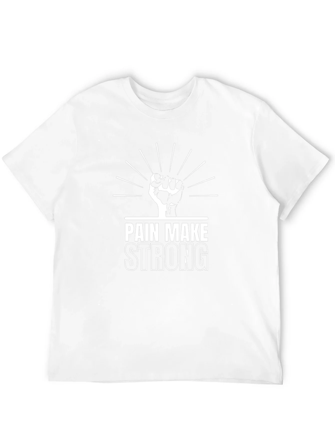 Pain Make Strong T-Shirt - Black Graphic Tee