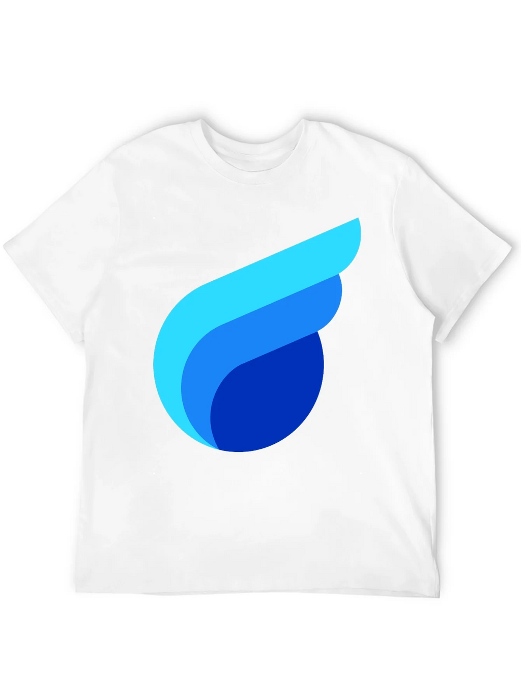 Modern Graphic Tee - Abstract Design Soft Black Cotton