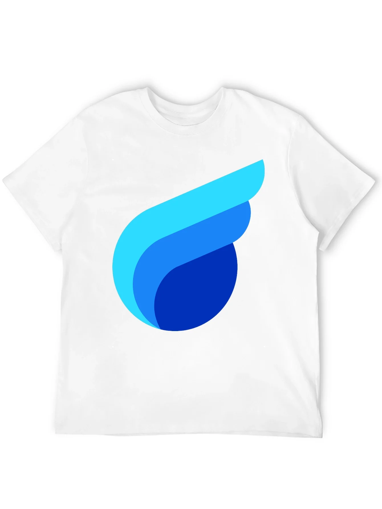 Modern Graphic Tee - Abstract Design Soft Black Cotton