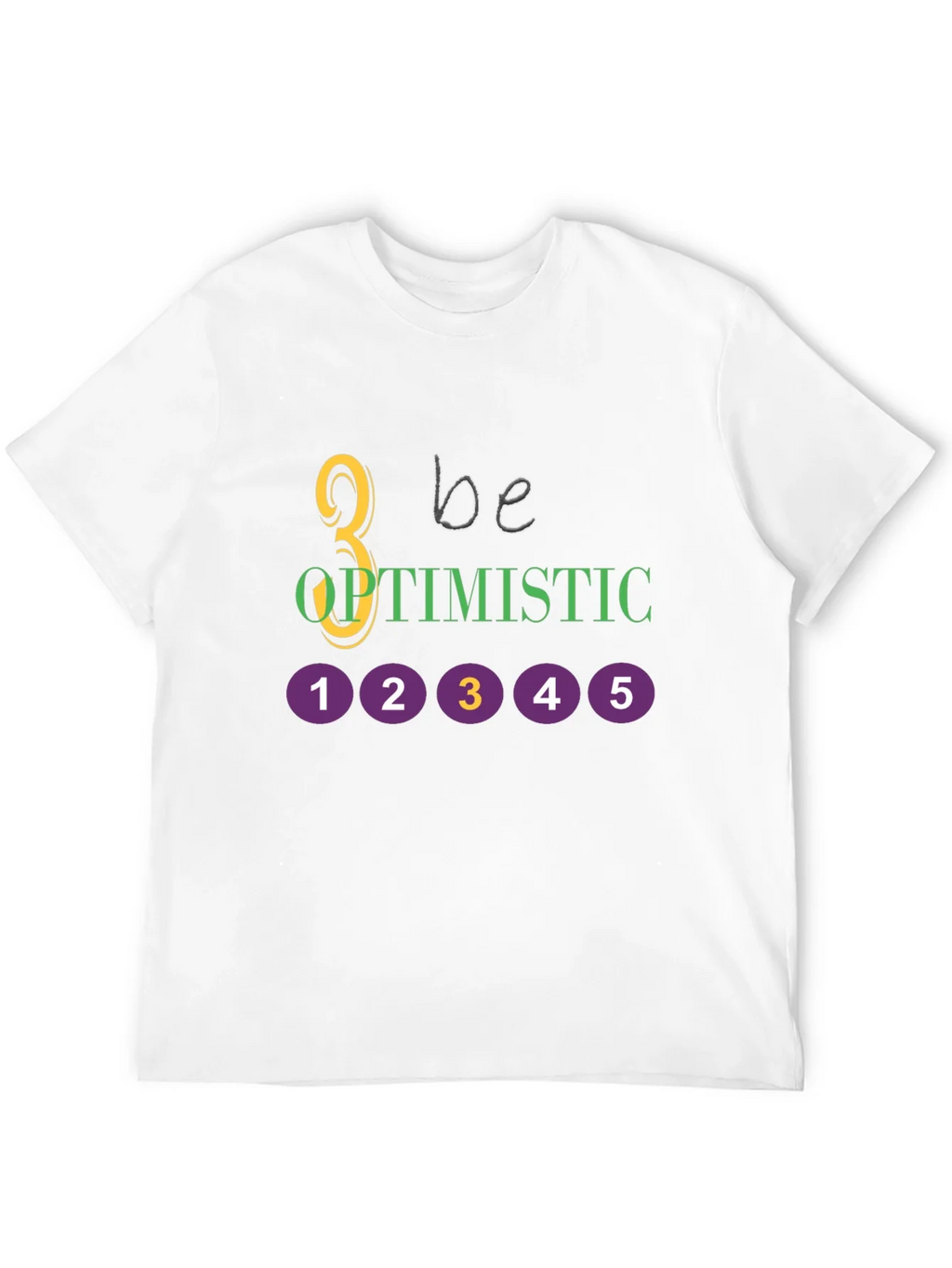 Be Optimistic Graphic Tee - Black