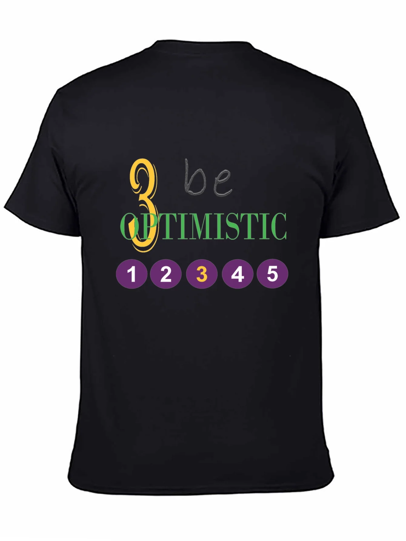 Be Optimistic Graphic Tee - Black