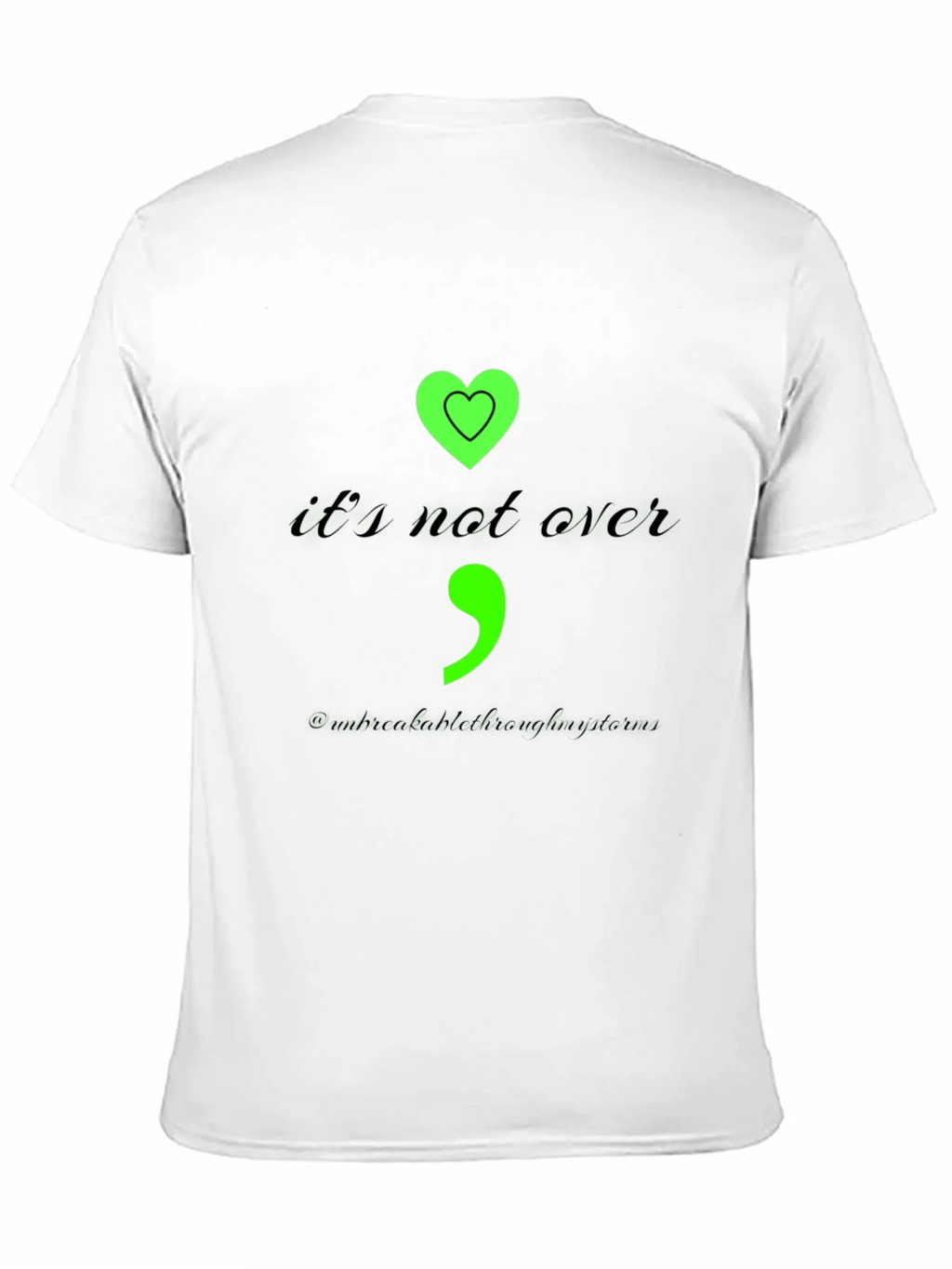 Semicolon Heart Graphic Tee - Mental Health Awareness