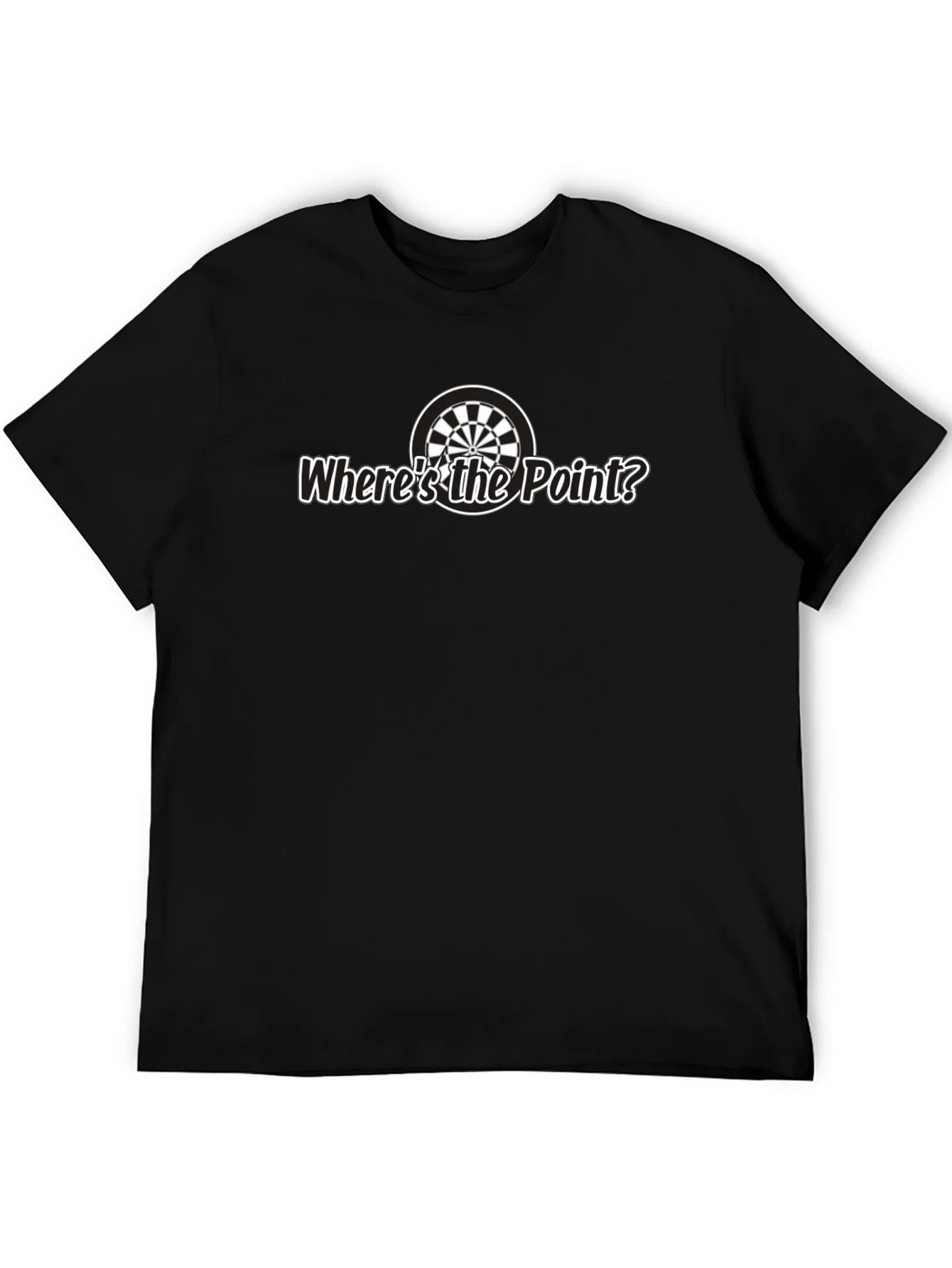 Wheres the Point? Black Graphic Tee