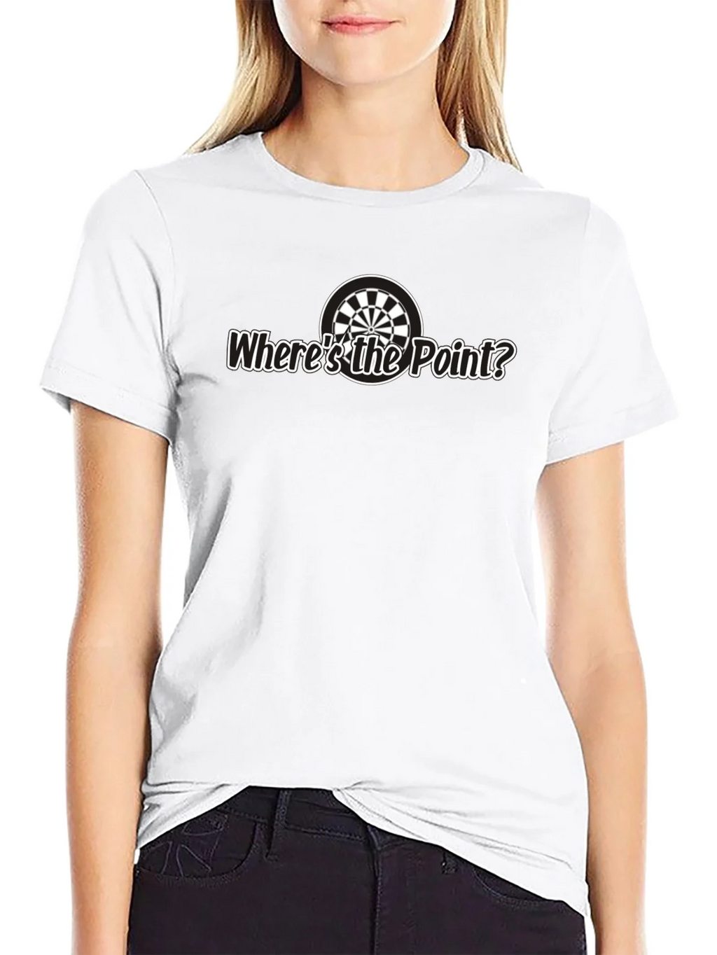 Wheres the Point? Black Graphic Tee