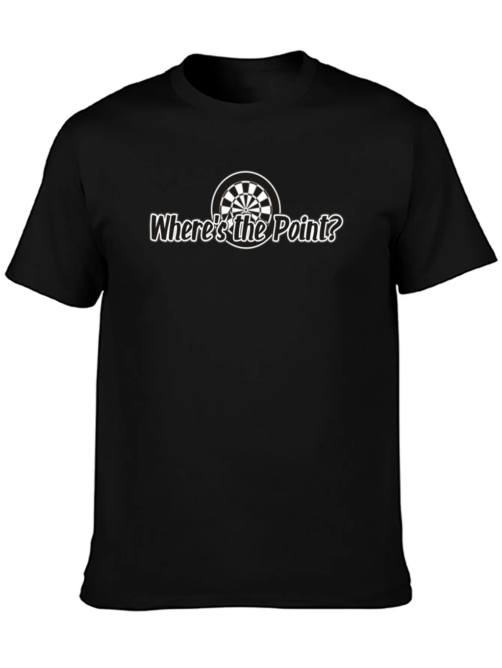 Wheres the Point? Black Graphic Tee