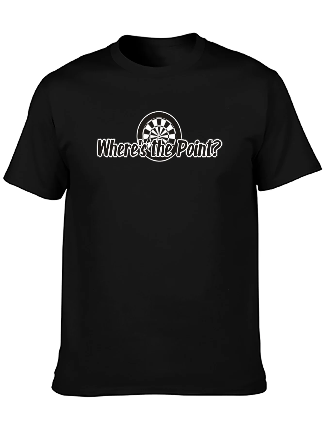 Wheres the Point? Black Graphic Tee