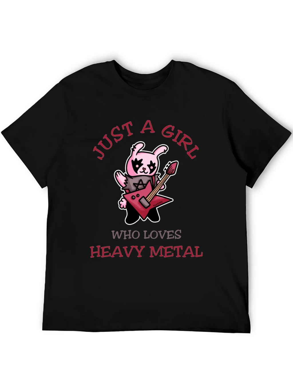 Just A Girl Who Loves Heavy Metal Graphic T-Shirt