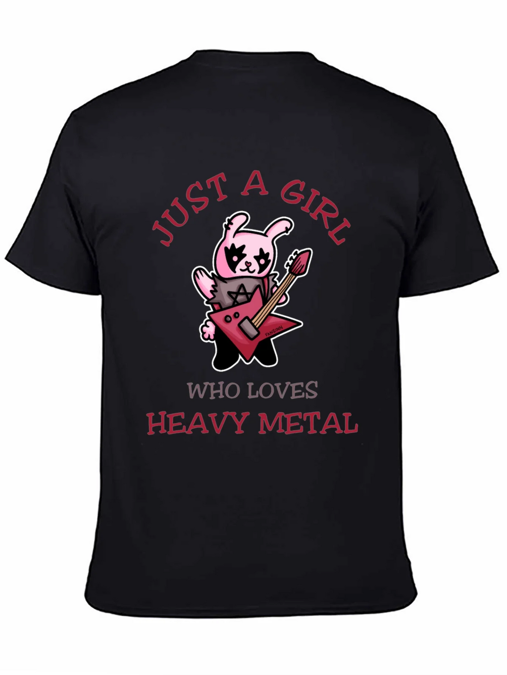 Just A Girl Who Loves Heavy Metal Graphic T-Shirt
