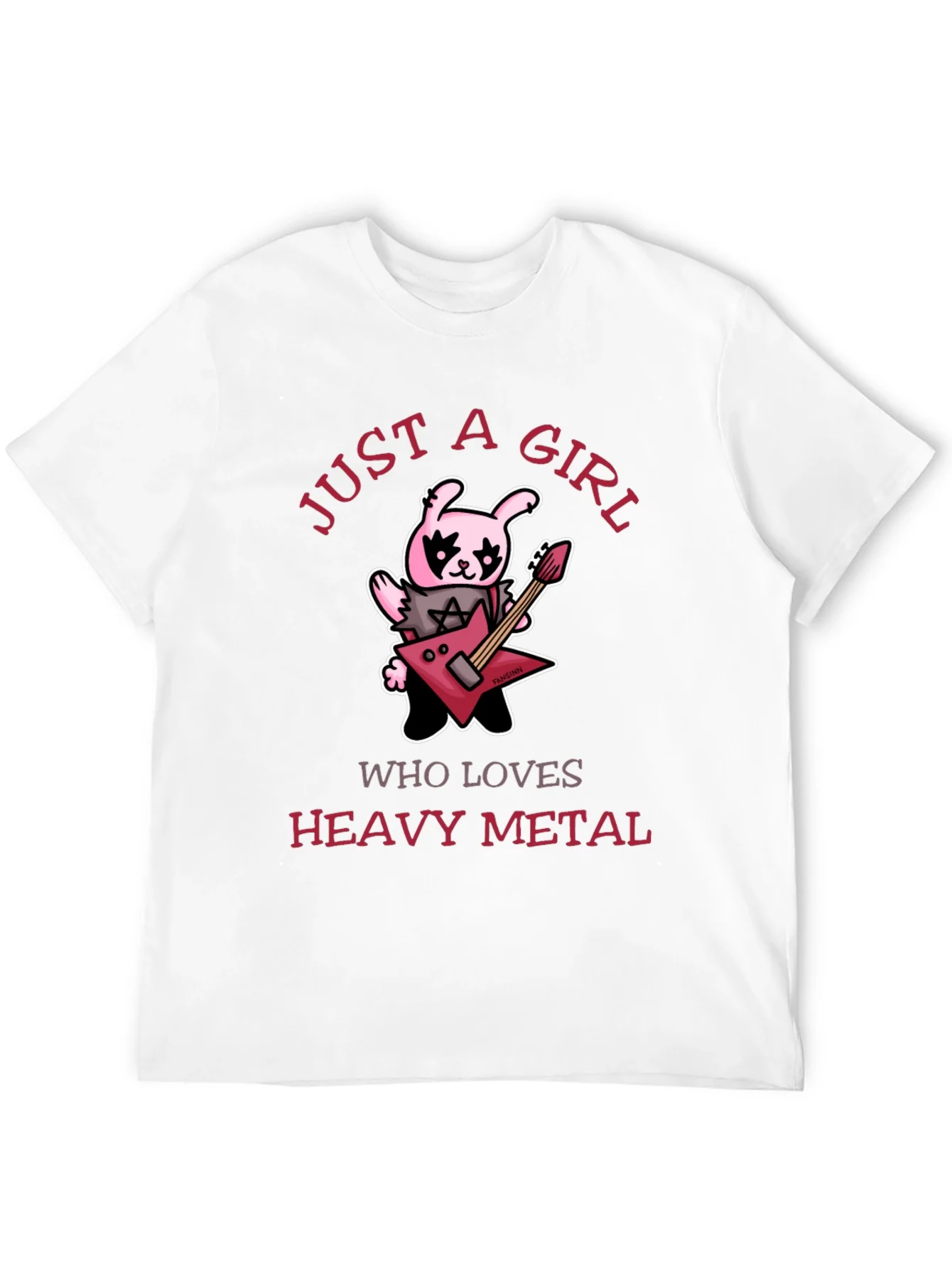 Just A Girl Who Loves Heavy Metal Graphic T-Shirt
