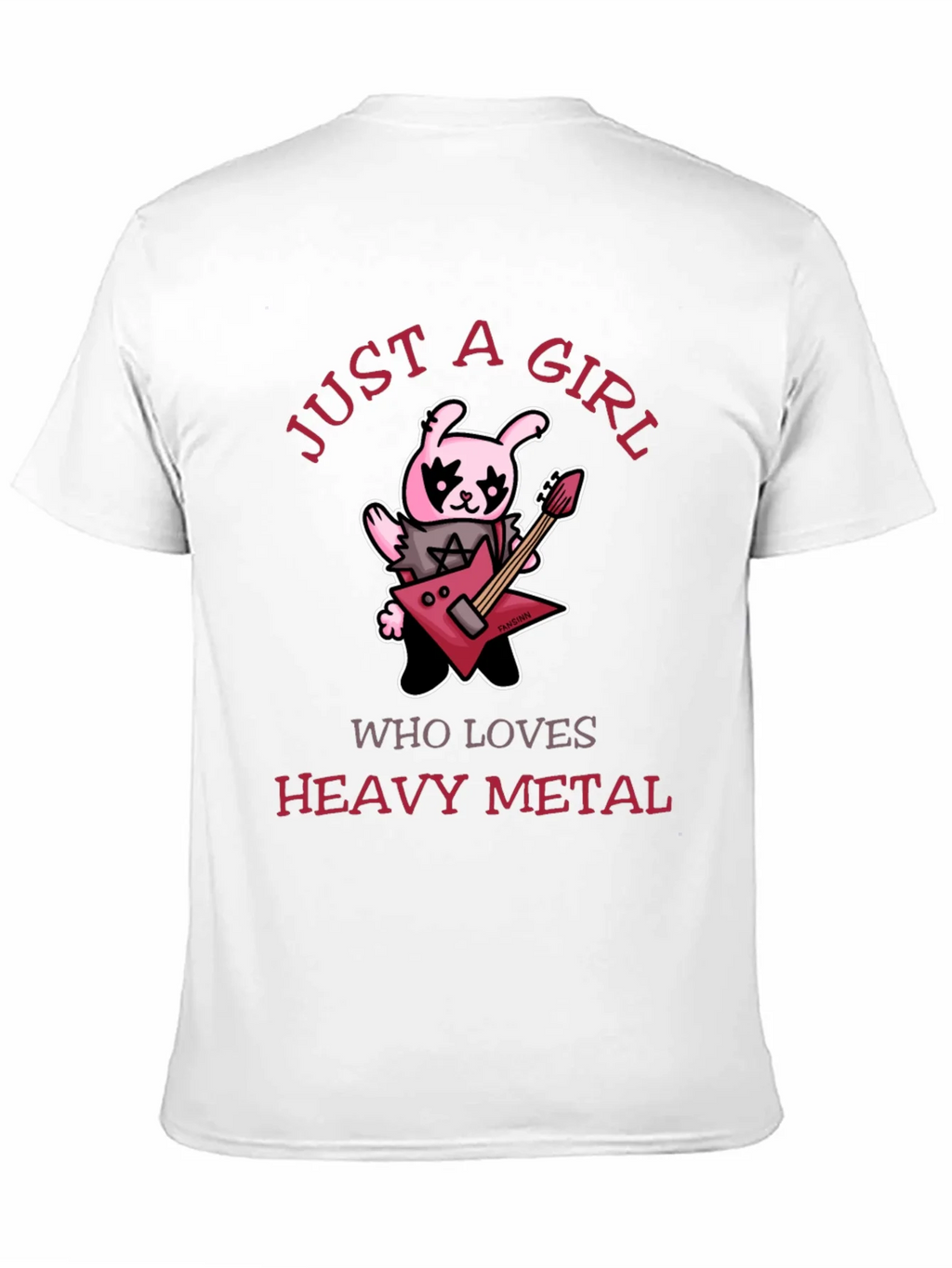 Just A Girl Who Loves Heavy Metal Graphic T-Shirt