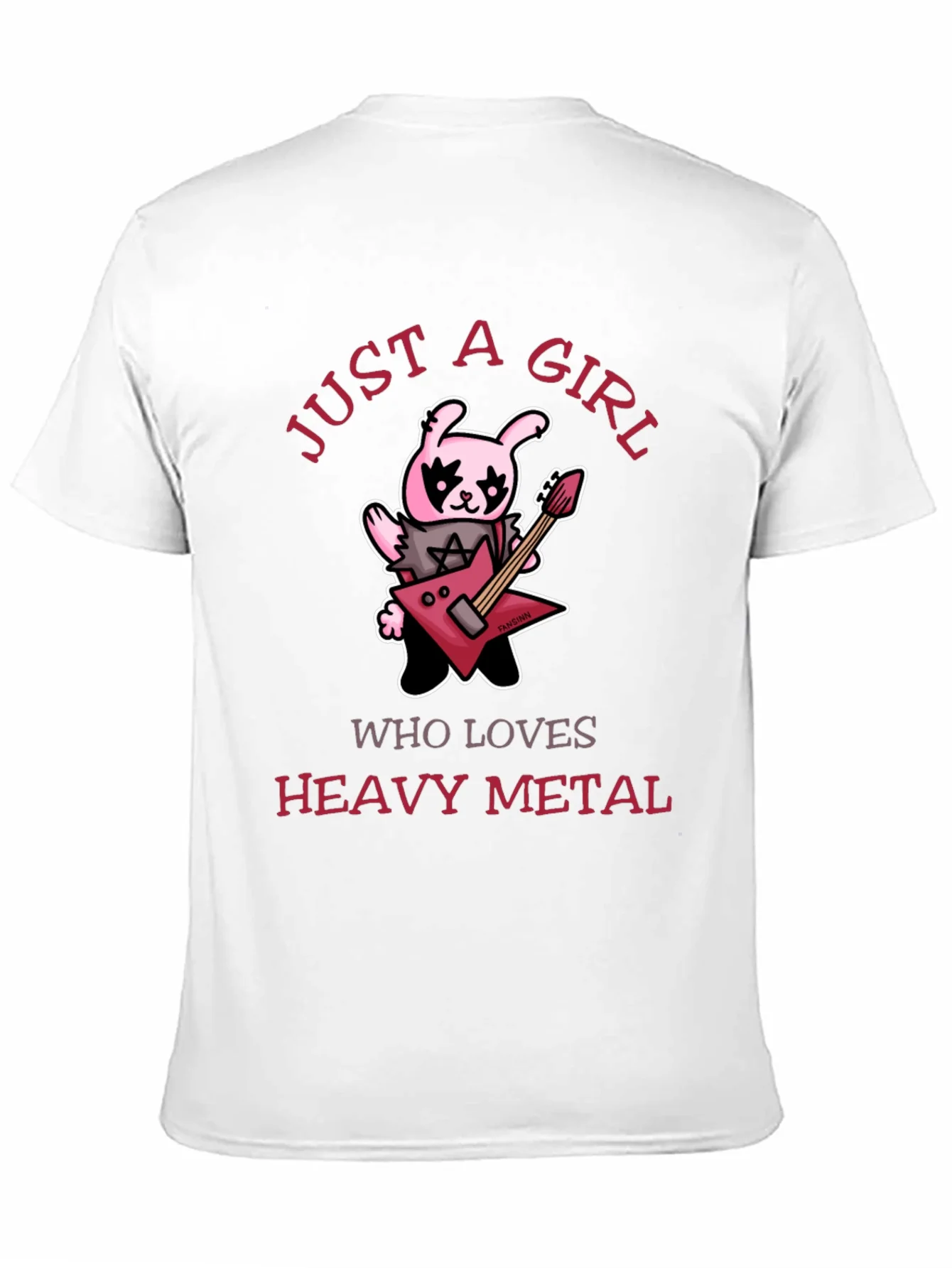 Just A Girl Who Loves Heavy Metal Graphic T-Shirt