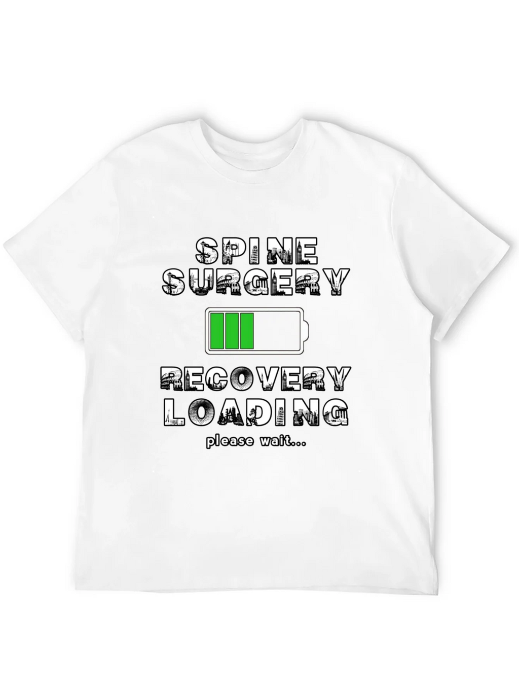 Spine Surgery Recovery Loading T-Shirt