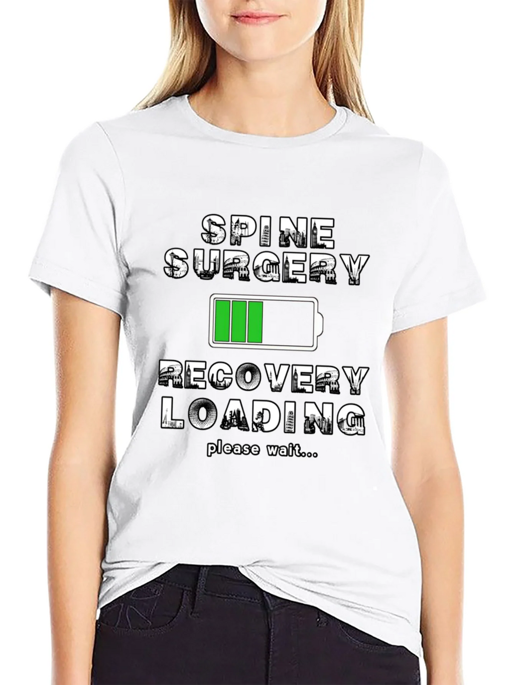 Spine Surgery Recovery Loading T-Shirt