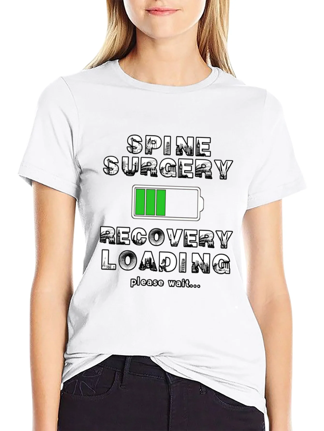 Spine Surgery Recovery Loading T-Shirt
