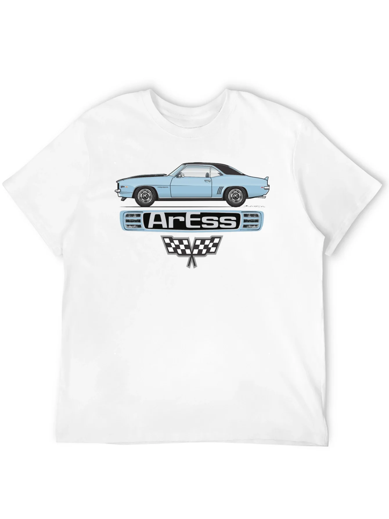 Classic Car Graphic Tee - ArEss Design Black T-Shirt