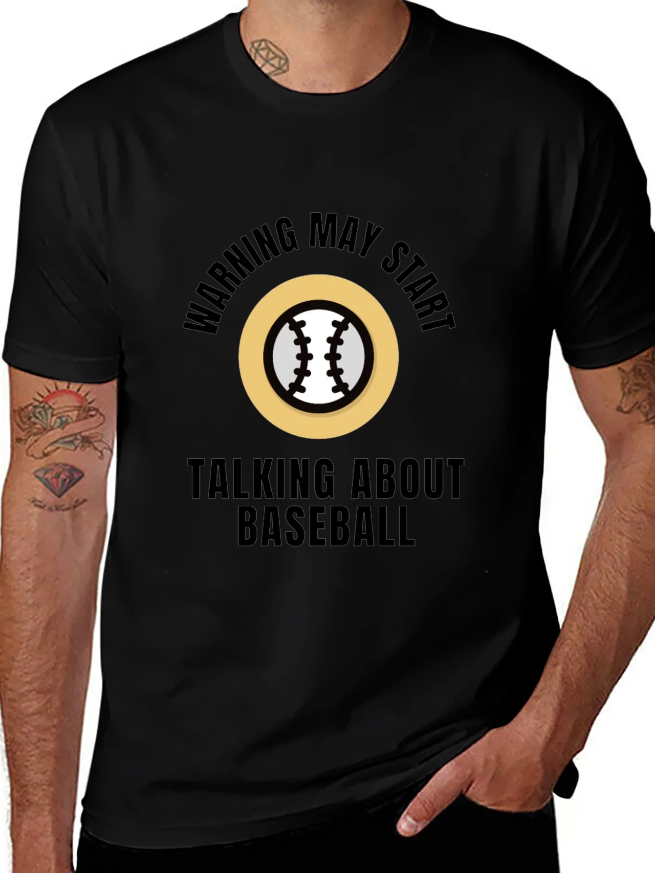 Warning May Start Talking About Baseball T-Shirt