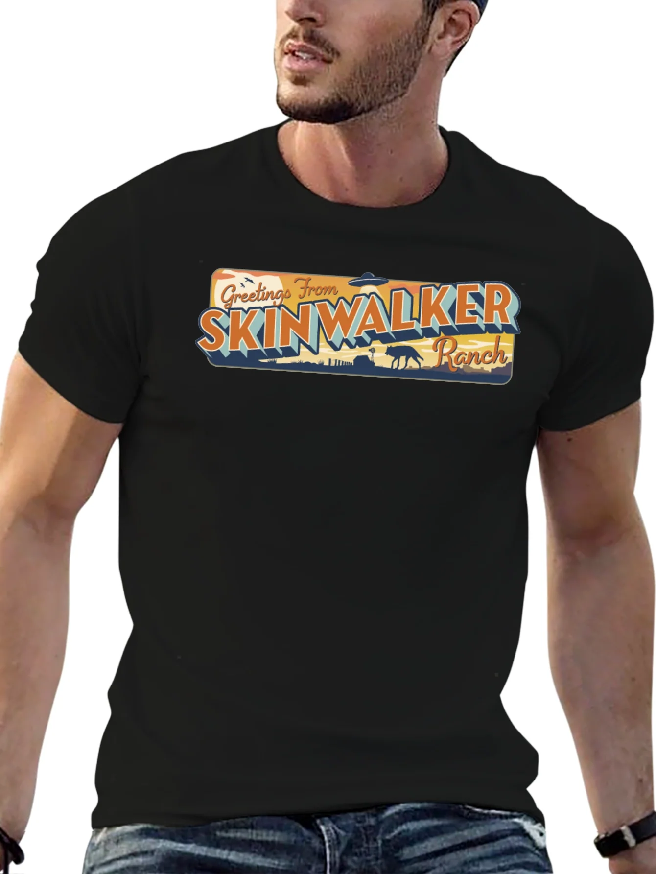 Greetings From Skinwalker Ranch Black T-Shirt
