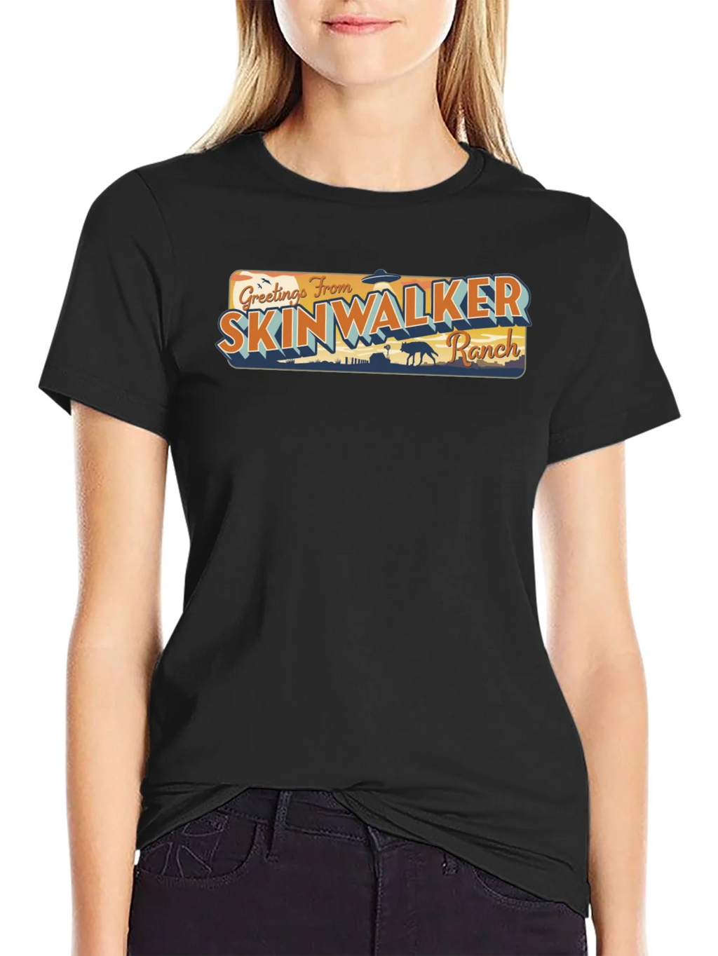 Greetings From Skinwalker Ranch Black T-Shirt