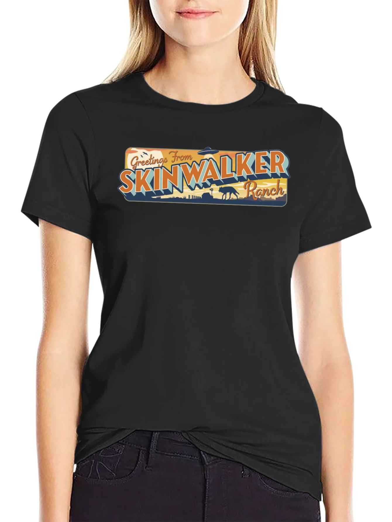 Greetings From Skinwalker Ranch Black T-Shirt