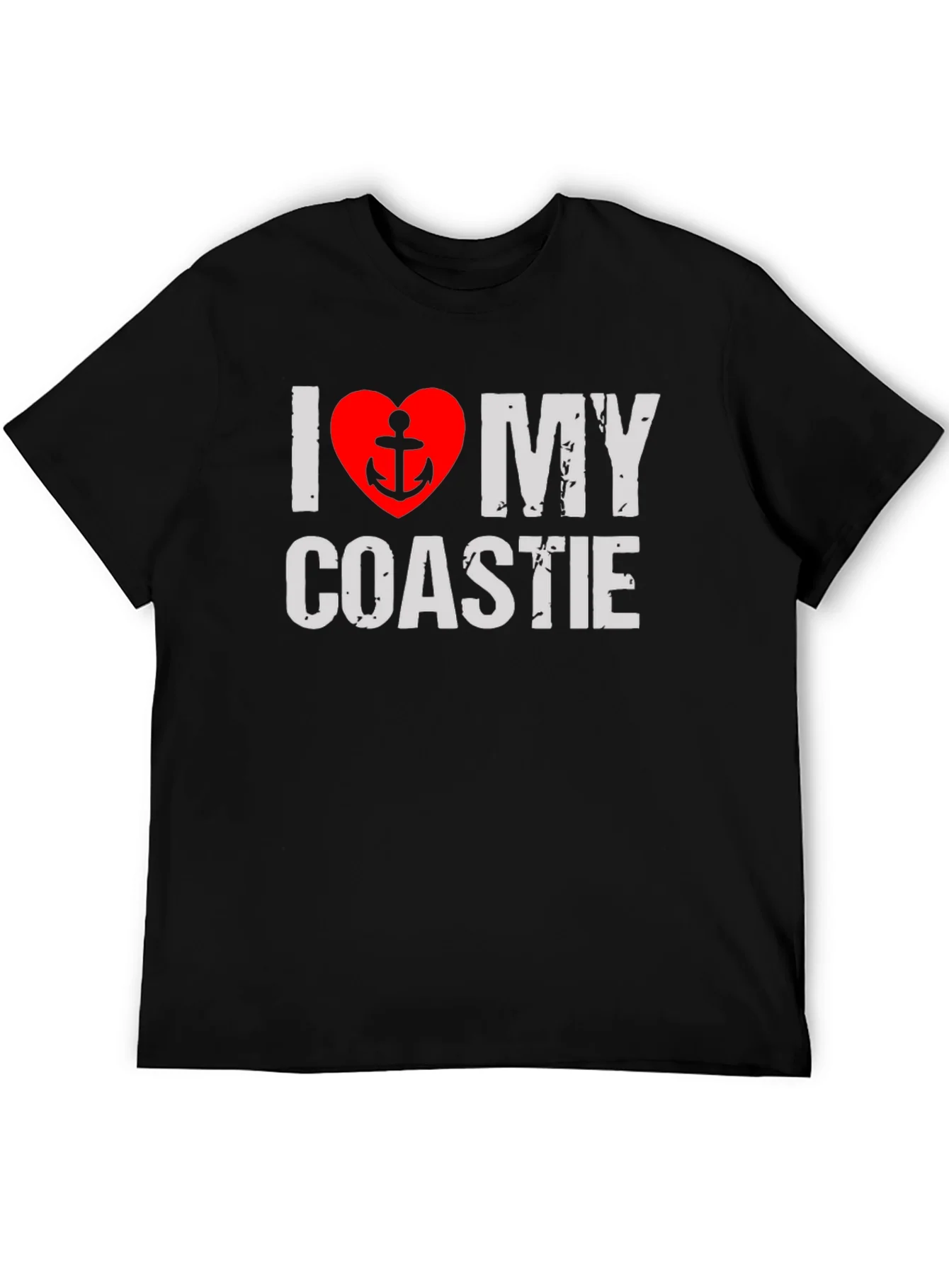 I Love My Coastie T-Shirt - Anchor Heart Design