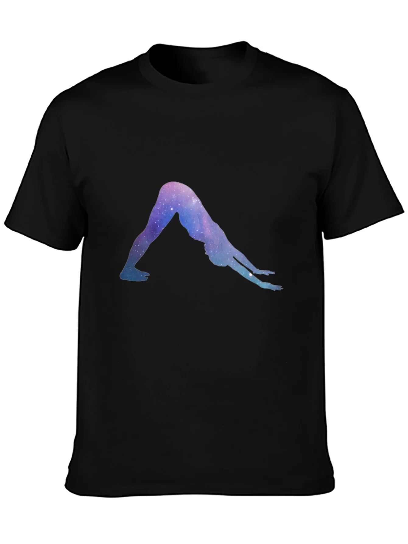 Yoga Galaxy Black T-Shirt